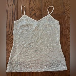 Express sequin tank top